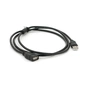 Дата кабель USB 2.0 AM/AF 1.5m ferrite black Voltronic (YT-AM/AF-1.5B) - уменьшенное изображение 1