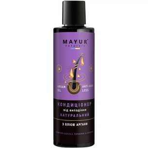 Кондиціонер для волосся Mayur Натуральний Від випадіння З олією аргани 200 мл (4820230952728) зображення 1