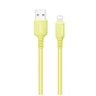 Дата кабель USB 2.0 AM to Lightning 1.0m soft silicone yellow ColorWay (CW-CBUL043-Y) - зменшене зображення 1