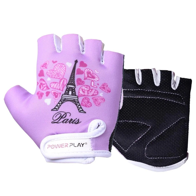 Велорукавиці PowerPlay Children 001 Purple Paris XS (001_Purple_Paris_XS) - зображення 1