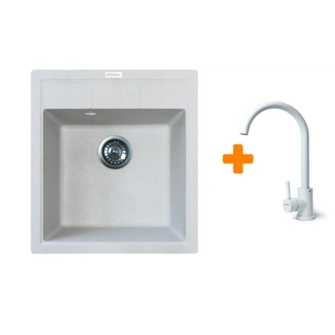 Мийка кухонна Adamant Brick Old stone + змішувач (4824296209210) зображення 1