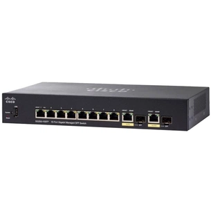 Комутатор мережевий Cisco SG350-10SFP-K9-EU зображення 1
