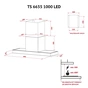 Вытяжка кухонная Perfelli TS 6635 I/WH 1000 LED - уменьшенное изображение 11