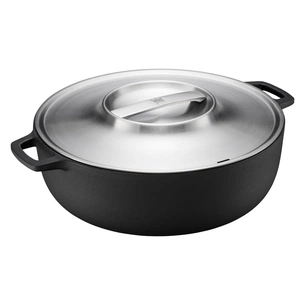 Каструля Fiskars Norden Grill з кришкою чавунна 6 л (1066430) зображення 1