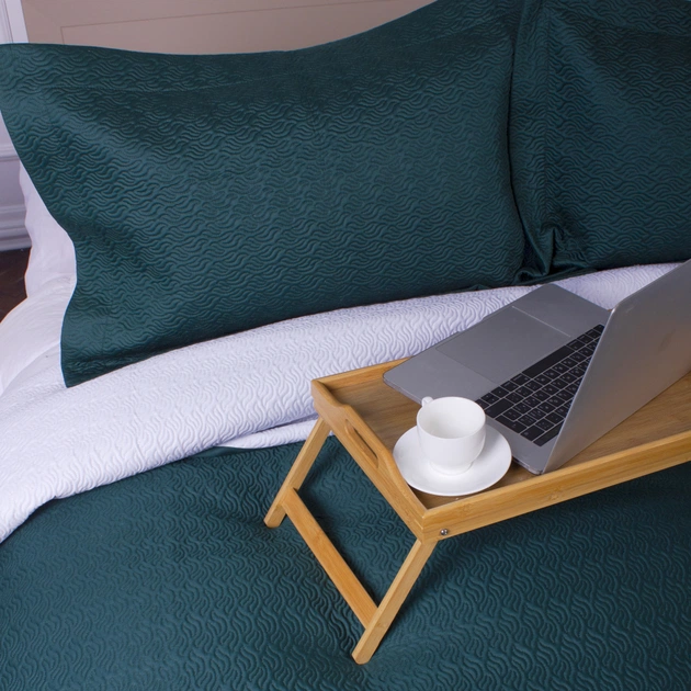 Покривало MirSon набір Imperial Green Line покривало 180х210 см + наволочки 50х70 см х 2 шт (2200007177967) - picture 7