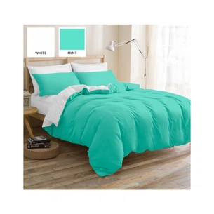 Постільна білизна MirSon Бязь Premium White-Mint 110х140 (2200000948939) зображення 1