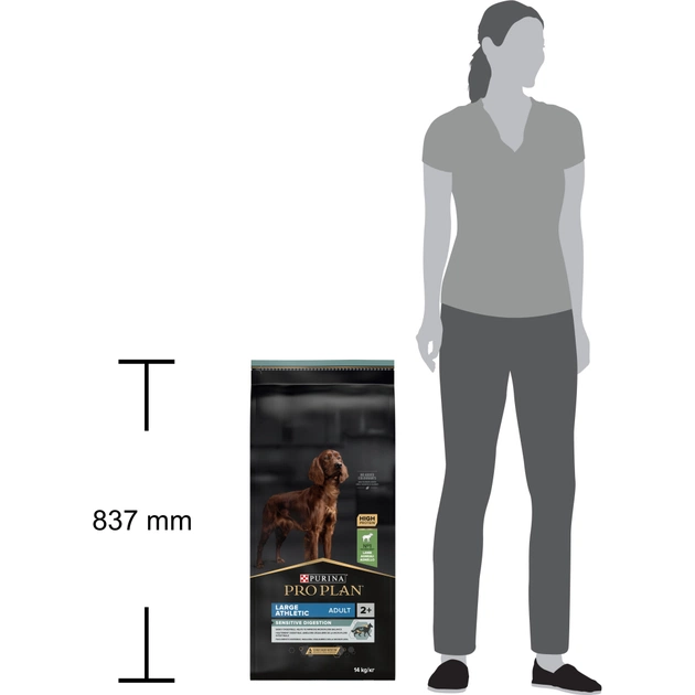 Сухий корм для собак Purina Pro Plan Large Athletic Adult 2+ Sensitive Digestion Для великих порід атлетичної статури З ягням 14 кг (7613035415591) - picture 11
