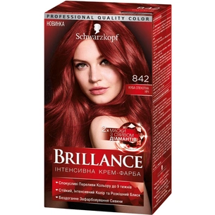 Фарба для волосся Brillance 842-Куба Спекотна ніч 142.5 мл (4015000509855) зображення 1