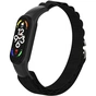 Ремінець до фітнес браслета Armorstandart AlpinaStyle Band для Xiaomi Mi Band 7/6/5/4 Black (ARM64987) - уменьшенное изображение 4