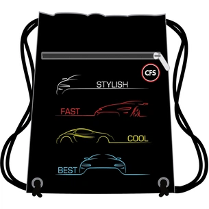 Сумка для взуття Cool For School Stylish Car на два відділення з блискавкою (CF85760) зображення 1