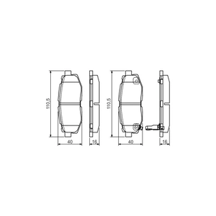 Гальмівні колодки Bosch 0 986 495 135 зображення 1
