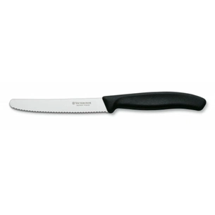 Кухонний ніж Victorinox SwissClassic для овочів 11 см, хвилясте лезо, чорний (6.7833) зображення 1