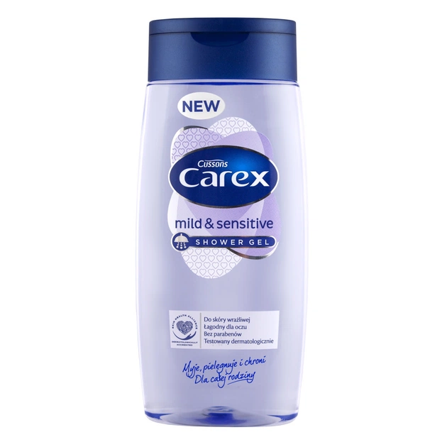 Гель для душу Carex Mild Sensitive 500 мл (5900998006532) - зображення 1