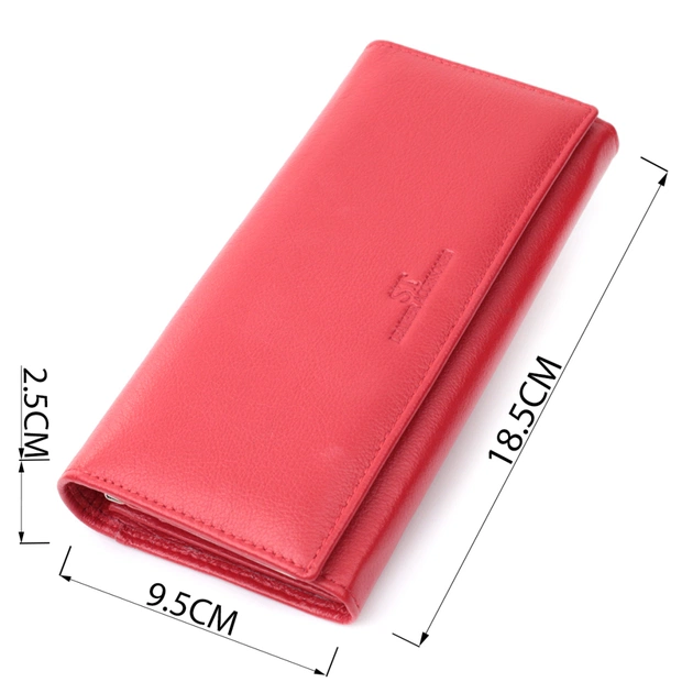 Гаманець ST Leather З натуральної шкіри Червоний (22675) - зображення 3