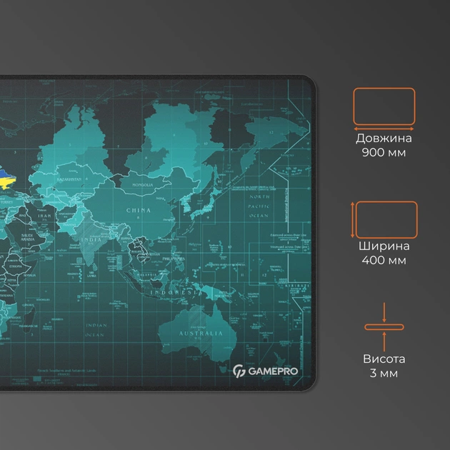 Килимок для мишки GamePro MP275M Black (MP275M) - picture 6