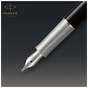 Ручка пір'яна Parker SONNET 17 Metal & Black Lacquer GT FP18 F (68 111) - уменьшенное изображение 9