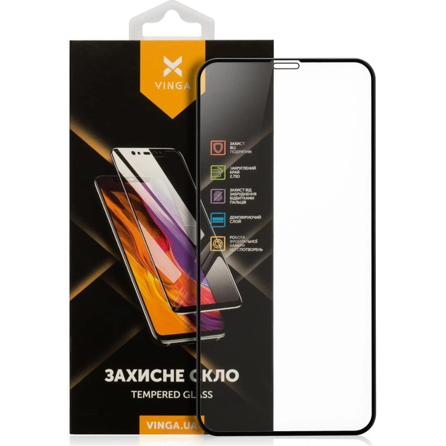 Стекло защитное Vinga Apple iPhone X/XS/11 Pro (VGIPXS) - изображение 1