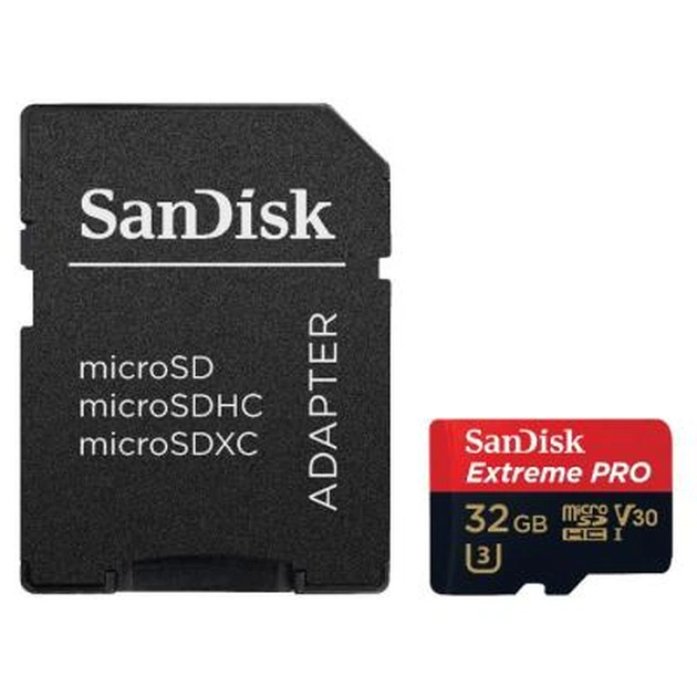 Карта пам'яті SanDisk 32GB miсroSDHC class 10 UHS-I U3 (SDSQXXG-032G-GN6MA) - изображение 1