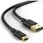 Дата кабель USB 2.0 AM to Mini 5P 3.0m 2A PVC black Ugreen (UGR-10386) - уменьшенное изображение 2
