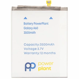 Акумуляторна батарея PowerPlant Samsung Galaxy A60 (EB-BA606ABU) 3500mAh (SM170708) зображення 1
