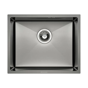 Мийка кухонна GRANADO Under top MAX STEEL S201 black (GS07201B) зображення 1