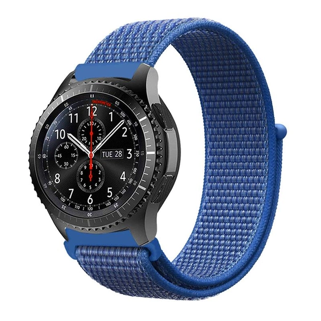 Ремінець BeCover Nylon Style для Xiaomi Amazfit Bip/Bip Lite/Bip S Lite/GTR 42mm/GTS/TicWatch S2/TicWatch E Blue (705825) - изображение 1