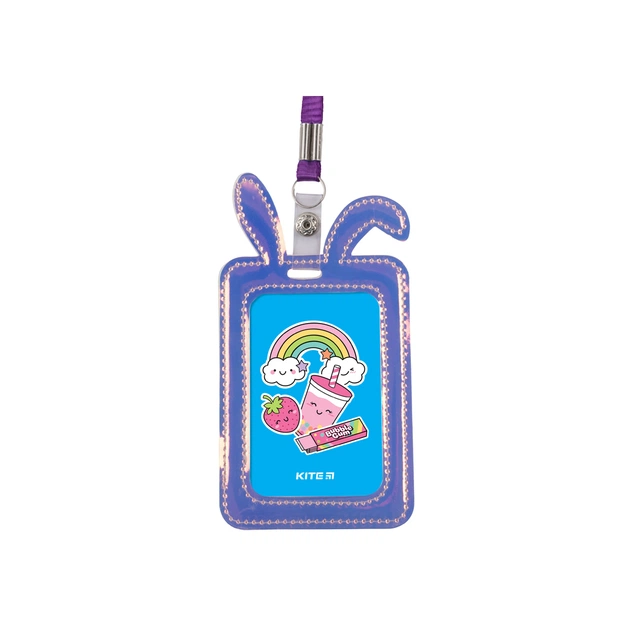 Бейдж Kite Bunny, з голографічним ефектом, фіолетовий (K22-449-01) - picture 2