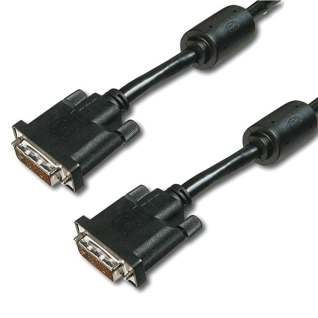Кабель мультимедійний DVI to DVI 24+1pin, 5.0m Digitus (AK-320101-050-S) - зображення 1