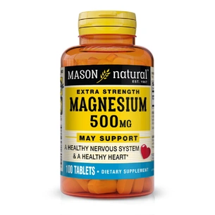Мінерали Mason Natural Магній 500мг, Magnesium Extra Strength, 100 таблеток (MAV16011) зображення 1