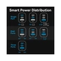Зарядний пристрій Vention 2xUSB-C PD70W + 1xUSB QC3.0 22.5W GaN + cable USB-C to USB-C 1.0m black gray (TZ-FEXH0-EU) - зменшене зображення 11