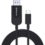 Дата кабель USB 2.0 AM to USB-C 2.0m Fabric Premiumblack REAL-EL (EL123500047) - зменшене зображення 1