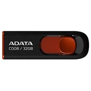 USB флеш накопичувач ADATA 32Gb C008 black+red (AC008-32G-RKD) зображення 1