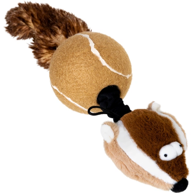 Игрушка для собак GiGwi Catch&fetch Барсук с двумя пищалками 32 см (75075) - изображение 1