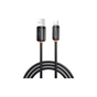 Дата кабель USB 2.0 AM to USB-C 1.0m 3A black XO (NB302-AC.black) - зменшене зображення 3