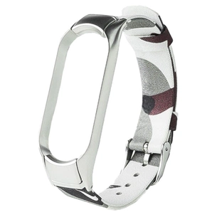 Ремінець до фітнес браслета XoKo Ремінець ХоКо Сamo Premium Band для Xiaomi Mi band 5 White (XK-M5-CMWT) зображення 1