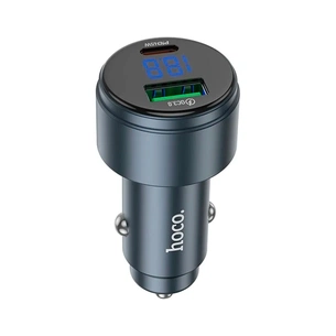 Зарядний пристрій HOCO HOCO Z57B Glorious 63W dual-port display USB-C PD45W + USB QC3.0 Metal Gray (6942007633161) зображення 1