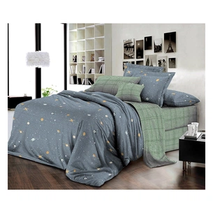 Постільна білизна MirSon Бязь Premium 17-0429 Space Сімейна (2 x 160x220) (2200002949378) зображення 1