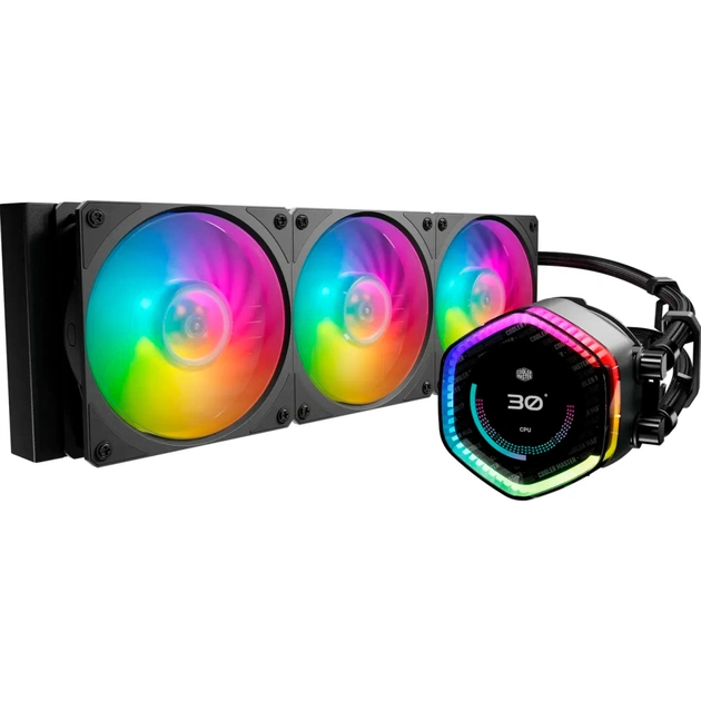 Система рідинного охолодження CoolerMaster MasterLiquid 360 ION Black (MLY-D36M-A24PZ-R1) - зображення 1