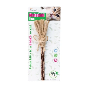 Іграшка для котів Eastland Мітла з мататабі 16 см (6970115703117) зображення 1