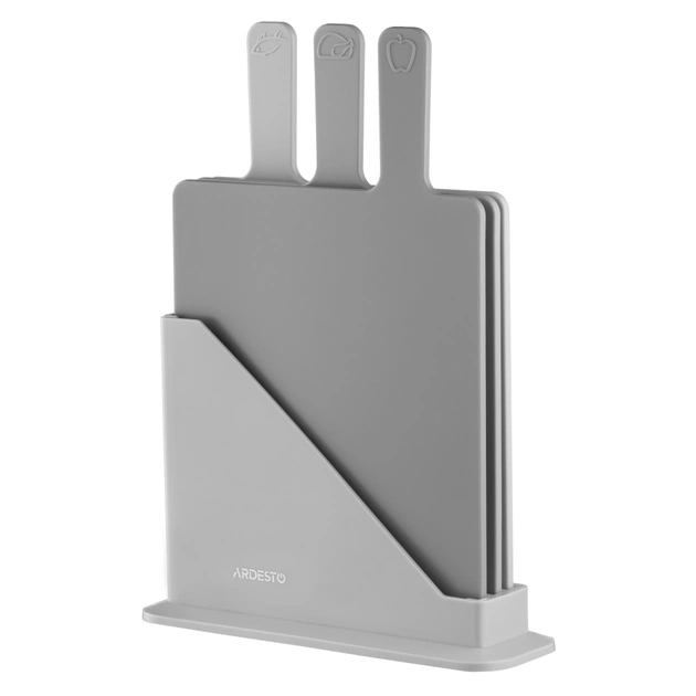 Дошка для нарізання Ardesto Fresh, Набір 3шт, 24.1х33х7.9см, сірий (AR1403GRB) - picture 2