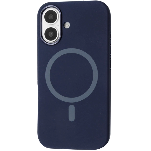 Чохол до мобільного телефона BeCover FIBRA Silicone OmniMag Apple iPhone 16 Deep Blue (716226) - зображення 1