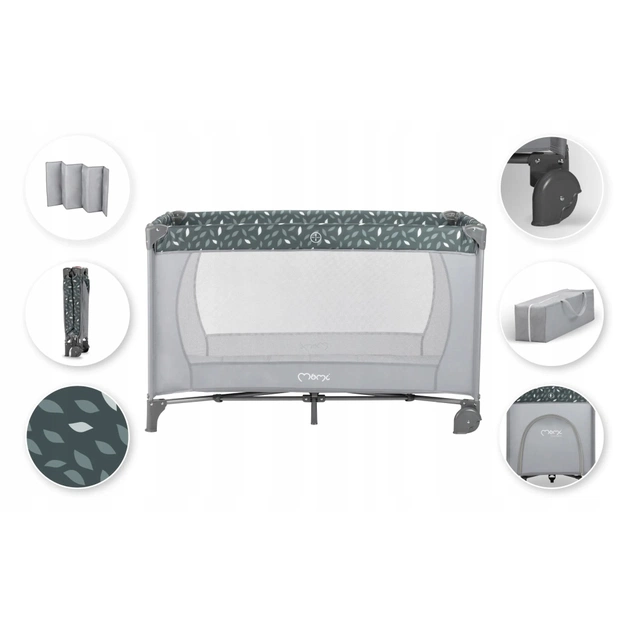 Дитячий манеж MoMi Belove колір — grey (LOZE00015) - picture 9