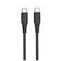 Дата кабель USB-C to USB-C 1.0m 3A 60W textured PVC black ColorWay (CW-CBPDCC094-BK) - зменшене зображення 1