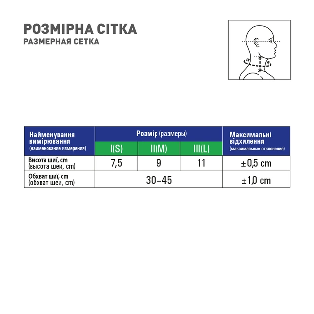Бандаж MedTextile Бандаж на шийний відділ хребта мякої фіксації, розмір (4820137290022) - picture 4