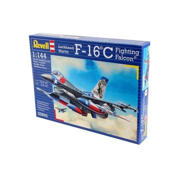 Збірна модель Revell Винищувач F-16C Fighting Falcon рівень 4 масштаб 1:144 (RVL-03992) - изображение 1