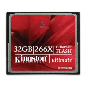 Карта пам'яті Kingston Compact Flash Ultimate 266x (CF/32GB-U2) зображення 1