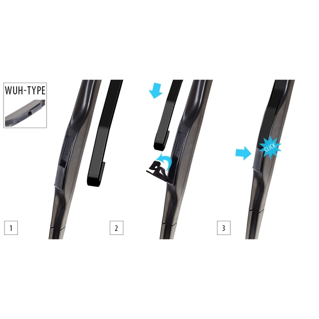 Щітка склоочисника OXIMO гібридна 400 mm / 16 (WUH400) - зображення 6