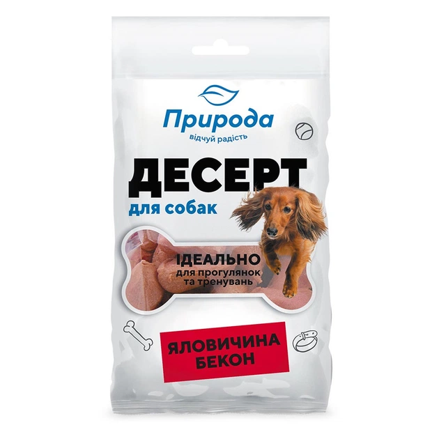 Лакомство для собак Природа Говядина-бекон 100 г (4823082403400) - изображение 1