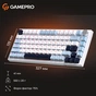 Клавиатура GamePro MK160 V2 Warden QLAB Sakura Linear RGB USB UA White (MK160-V2-BL-QS) - уменьшенное изображение 8
