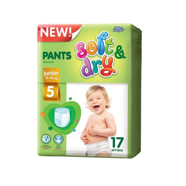 Підгузки Helen Harper Pants Soft&Dry Junior 12-18 кг 17 шт (5411416043768) - изображение 1